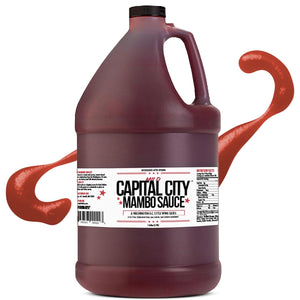 Capital City Mambo Sauce - Mild Recipe | Washington DC Wing Sauces | Perfect Condiment Topping for Wings, Chicken, Pork, Beef, Seafood, Burgers, Rice or Noodles | 128 Fl Oz (1 Gallon)