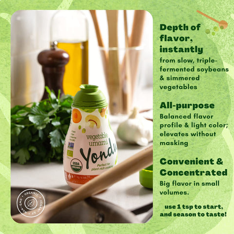 Image of Yondu Vegetable Umami - Premium Umami Seasoning Sauce - Vegan - Organic - Gluten Free - Nongmo - No Added MSG - Great for Soups, Stir-Fries & Sauces (5.1 Fl Oz (Pack of 1))