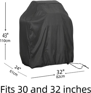 Grill Cover for Outdoor Grill 30”32”36”58”Inch,Bbq Grill Cover Waterproof,Small Gas Grill Cover,Grill and Smoker Gas Covers,2,4 Burner Gas Grill Cover,Small Black Grill Cover