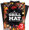 Grill Mat, Best BBQ Mat - Heat Resistant up to 600 Degree - Nonstick, Reusable, Dishwasher Safe, Set of 3