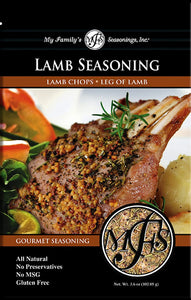 My Family'S Lamb Seasoning - Dry Seasonings and Spices - Smoking Rubs for Stew and Steak - Perfect for Ribs & Chops Grilling - Lamb Burgers & Chop Meat Spice - 3.6 Oz.