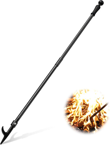 Image of 46 Inch Long Fire Poker, Camping Fire Poker Kit for Outdoor Campfire, Fireplace Fire Poker Tools for Indoor Fire
