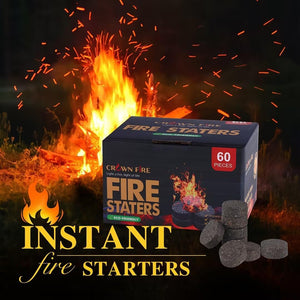 Fire Pit Starters for Solo Stove Mesa, 60 Count Fireplace Starter Great Accessories Tool for Grilling Camping Cooking Campfires and BBQ Light Fire Wood Charcoal and Sticks