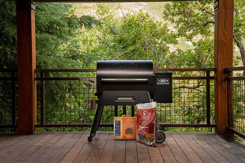 Image of Grills Ironwood 885 Wood Pellet Grill and Smoker Bundle with Cover and Signature Pellets Featuring Alexa and Wifire Smart Home Technology - Black