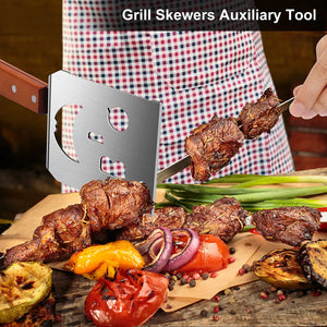 STEVEN-BULL S Heavy Duty BBQ Grill Tongs and Spatula for Outdoor Grill, 17” Long 5-In-1 Grill Spatula Comes with an 16” Long Locking Kitch Tongs, Best BBQ Gift for Barbecue Grilling Master