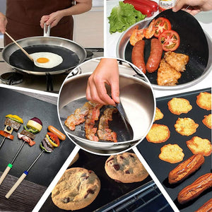 Grill Mat, 70" X 16" Grilling Mats for Outdoor Grill Nonstick, BBQ Silicone Grill Mat Accessories for Griddle, Cut to Any Size, Resuable and Easy to Clean, Works on Charcoal Electric Gas Grill - Black