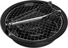 Korean Cookware Aburi Stove Top Grill Pan, Black, Korean BBQ Grill Plate Complete with a Built-In Water Pan Free 304 Stainless Steel Barbecue Tongs (Japan Import)