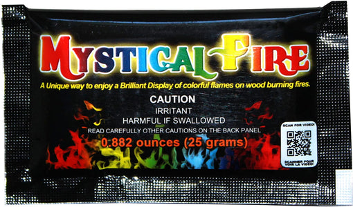 Mystical Fire Flame Colorant Vibrant Long-Lasting Pulsating Flame Color Changer for Indoor or Outdoor Use 0.882 Oz Packets 12 Pack