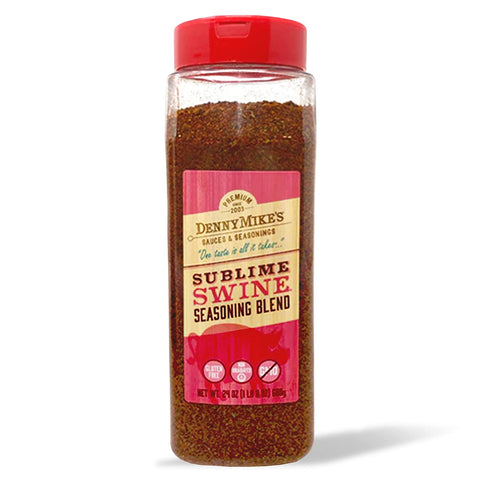 Image of Dennymike’S Sublime Swine Seasoning Blend, All Natural Spices and Seasonings, Low Sodium and Keto-Friendly Chili Seasoning Mix, BBQ Rub for Cooking, Smoking, and Grilling, 24 Oz