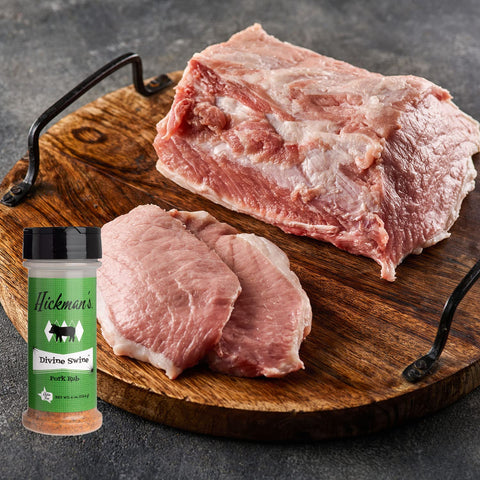 Image of Hickman'S BBQ Divine Swine Rub - Great on Pork, Pork Chops, Pork Butt, Pork Loin and More - Gluten Free - 4 Oz