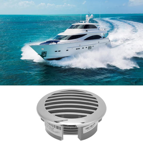 Image of Boats Airflow Vent Cover 4Pcs 3.5In 316 Stainless Steel High Polished Cap Boats Air Outlet Grill Marine Parts for Yachts Rvs