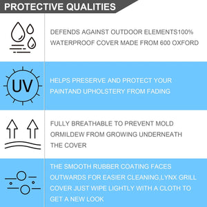 Heavy Duty Waterproof Barbeque Boat Grill Cover - Weather and Fade Resistant - Drawstring - Ideal for Barbeque Boat Grill,Black，23L X 15W X 15H