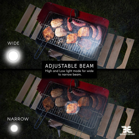 Image of - Rechargeable - Barbecue BBQ Light for Grilling - with Wide Adjustable Beam Width - Works on All Grills with an Exception to Stainless Steel.
