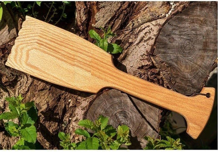 Wooden BBQ Grill Brush Scraper- Wood Grill Scraper, Natural Wood