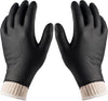 BBQ Gloves 4 Cotton Glove Liners and 100 Disposable Gloves Washable Cotton Liners Powder Latex Free Nitrile Gloves