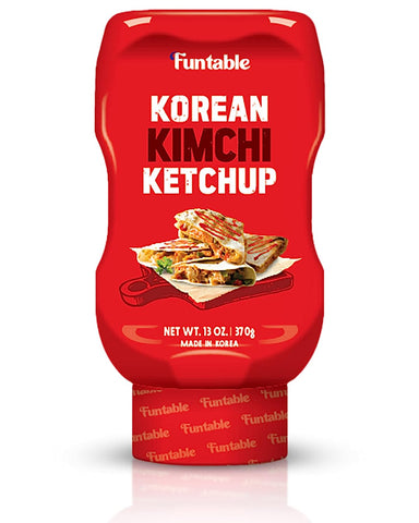 Image of Funtable Korean Kimchi Ketchup (13Oz, Pack of 1) - Savoury & Spicy Low-Calorie Ketchup, Great Flavors, Easy-To-Use. Perfect for Chicken, Nuggets, Wings & Nachos, Tomato Sauce Alternative.