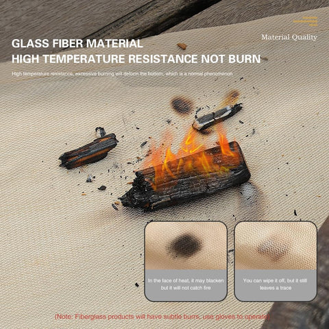 Image of Nqrxgej under Grill Mat, 40×40 Inch BBQ Floor Mats, Deck Patio Protector Mat, Indoor Fireplace Mats Fire Pit Mats, Fire Resistant, Water Resistant, Oil Proof