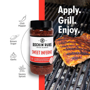 BBQ Spice Mojo + Sweet Inferno Spice Rub Bundle | BBQ Rub for Salmon, Chicken, Pork, Beef & Veggies by