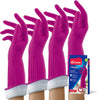 Living Reuseable Rubber Cleaning Gloves, Medium 2 Pairs [Packaging and Color May Vary]