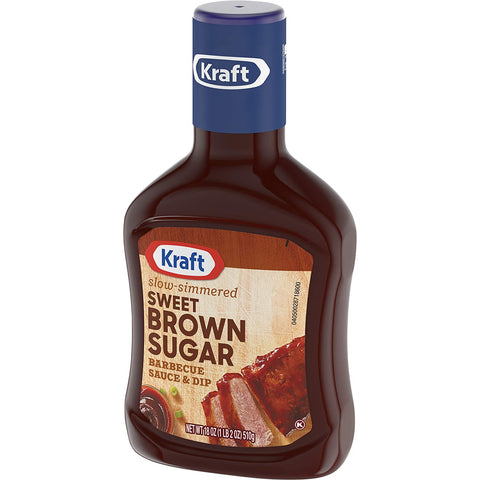 Image of Kraft Sweet Brown Sugar Slow-Simmered Barbecue Sauce, 18 Oz Bottle