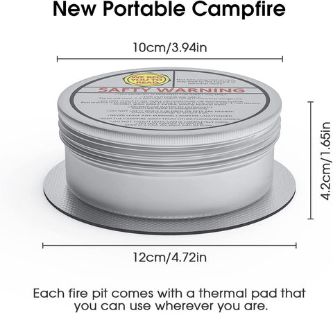 Image of 2 Pack Portable Campfire,New Portable Fire Pit for Camping, Smores, Cooking, and Picnics,Portable Outdoor Fire Pit and Convenient Campfire