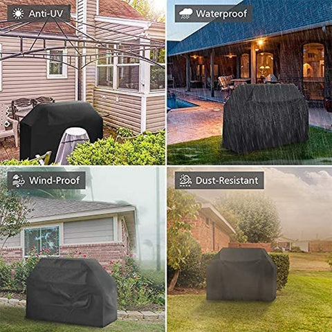 Image of Grill Cover for Outdoor Grill 30”32”36”58”Inch,Bbq Grill Cover Waterproof,Small Gas Grill Cover,Grill and Smoker Gas Covers,2,4 Burner Gas Grill Cover,Small Black Grill Cover
