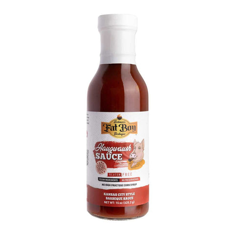 Image of Fat Boy Natural BBQ Sauce, Haugwaush 12 Ounce (Pack of 2)